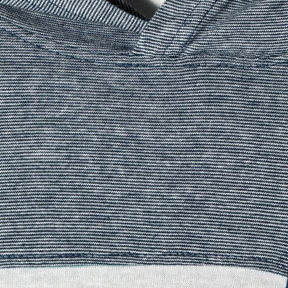 Distortion Hoodie Shirt Boys Sz 10/12 Striped Colorblock Chest Pocket - Picture 4 of 14